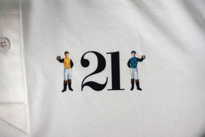 The "21" Club White Polo Shirt Sz: L (New/ Old Stock)