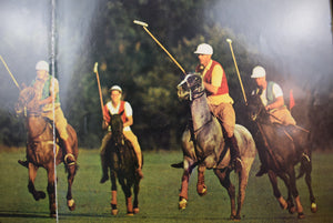 "Slim Aarons Polo Match At The Myopia Hunt Club" c1974 Framed Color Double Plate