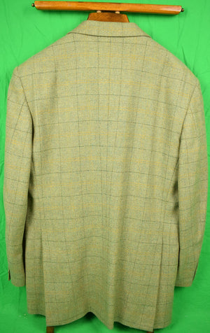 Chipp Windowpane c1996 Tweed Jacket w/ Game Bird Lining