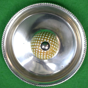 Sterling Silver Tray w/ Golf Ball Handle