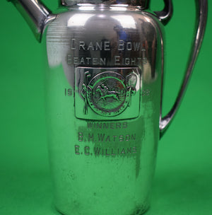 "1938 Polo Championship Cocktail Shaker Trophy w/ Framed Photo"