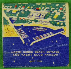 "North Shore Beach & Yacht Club Matchbook" (SOLD)