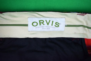 "Orvis Patch Tartan Wool Trousers" Sz 32"W