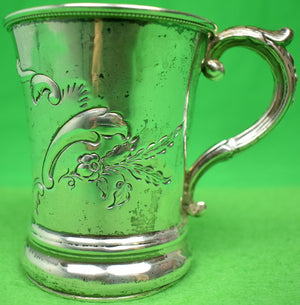 Sterling Mug Engraved: Thomas Cary From His Grandfather Thomas C. Love December 25, 1852