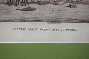 Getting Ready. Hearn's Hotel, Clonmel 1856 Aquatint