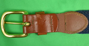 "MRC/ Mill Reef Club Leather Man LTD. Ribbon/ Canvas Belt" Sz: 46