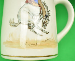 Abercrombie & Fitch Porcelain Mug w/ Rodeo Bronco Buster by Cyril Gorainoff