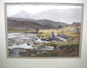 "Hills, Garve Scotland" c1934 Watercolour By Cedric Kennedy (1898-1968)