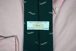 "Chipp D.B. Cooper Parachuter Green Poly Tie" (SOLD)