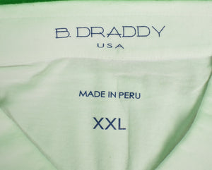 B. Draddy White Golf Shirt w/ Rolling Rock Club Logo Sz: XXL