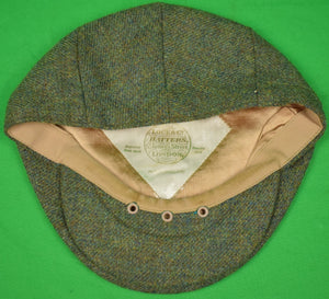 "Lock & Co Olive Tweed Flat Cap Made In England For The Andover Shop" Sz 7 3/8 (SOLD)