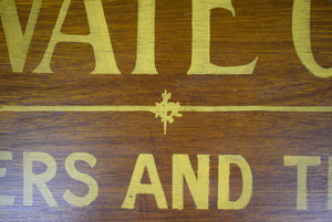 "Private Club Members And Their Guests Only ~ Please" Hand-Painted Wooden Sign