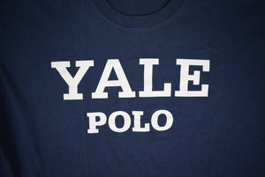 "Yale Polo Navy Cotton T Shirt" Sz XL (DEADSTOCK) (SOLD)