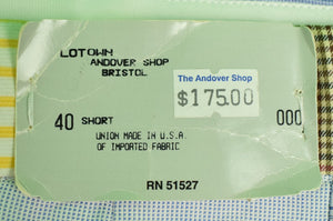 "The Andover Shop Patch Shirting Panel Bermuda Shorts/ Trunks" Sz: 40 (NWT)