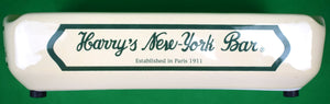 "Harry's New York Bar Paris Ceramic Ashtray" (NEW)