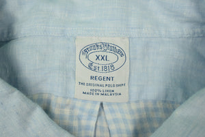 Brooks Brothers Irish Linen Gingham/ Stripe Fun Regent Shirt Sz XXL