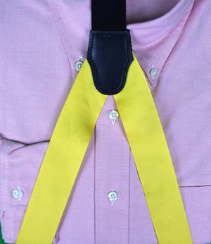 Yellow Grosgrain English Silk Braces