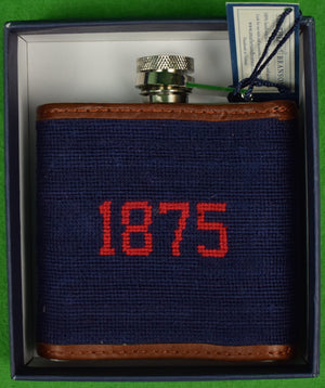 "Myopia Hunt Club 1875 Needlepoint Flask" (New w/ S&M Box) (SOLD)