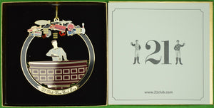 The "21" Club New York Bartender Christmas Ornament (New in Box) (SOLD)