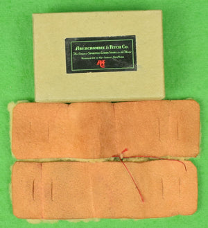 Abercrombie & Fitch 2 Vintage Leather Sheepskin Trout-Fly Straps (New/ Old Stock in A&F Box)