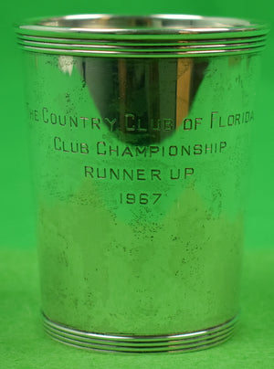 "The Country Club of Florida Sterling c1967 Mint Julep Cup"