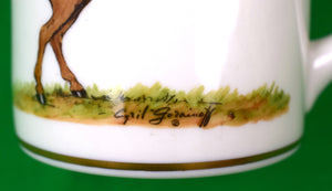 Cyril Gorainoff For Abercrombie & Fitch Hand-Painted Fox-Hunter Andover Porcelain Mug