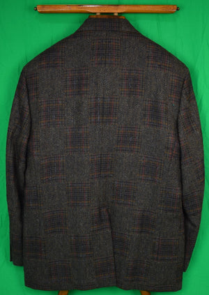 Brooks Brothers "Own Make" Patch Panel H/B Tweed Jacket Sz 46Reg