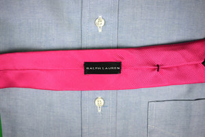 "Ralph Lauren Black Label Hot Pink Italian Silk Tie" (New w RL Tag) (SOLD)