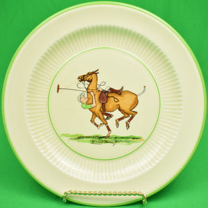 "Set x 5 Cyril Gorainoff c1936 Hand-Painted Polo Player Plates" (SOLD)