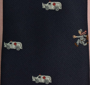 "Chipp 'Ambulance Chaser' Navy Club Tie"