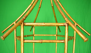 "Palm Beach Brass Bamboo Three-Tier Etagere"