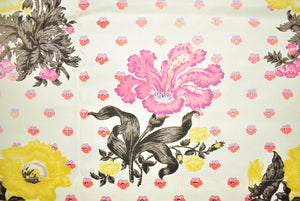 "An Original Floral Print Screen Fabric Designed by Cecil Beaton"