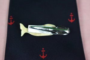 'Nantucket Whale Tie Clasp"