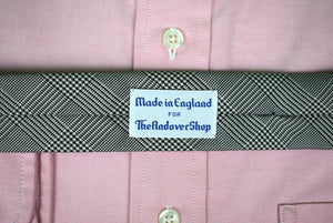 "The Andover Shop Silver/ Black Glen Plaid English Silk Tie" (SOLD)