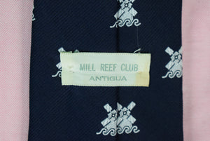 "Mill Reef Club Navy Poly Tie"