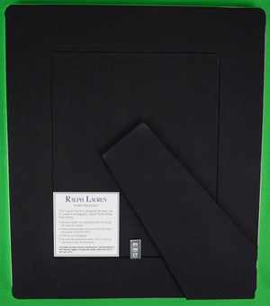 "Ralph Lauren Lavender Quilted Suede Trim Silverplate Picture Frame" (New In RL Box) (SOLD)