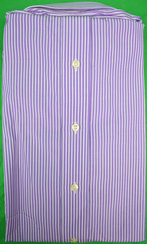 The Andover Shop Purple/ White Pinstripe Dress Shirt Sz: 17-34 (New w/ Tag!)