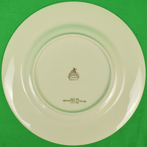 "Set x 8 Game Bird Salad Plates Made For Abercrombie & Fitch Co."