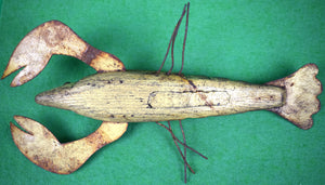 "Vintage Lobster Fish Spear Decoy - Ice Fishing Lure MN Folk Art"