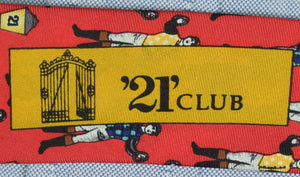 "The "21" Club Jockey Red Italian Silk Tie" (SOLD)
