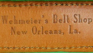 Needlepoint 'TCC' Belt w/ Brooks Brothers Golden Fleece & Signal Flag Motifs