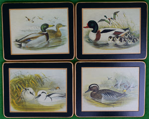 "Box Set x 4 Brooks Brothers Gould Ducks English Coasters" (New w/ BB Box)