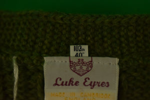 "The Andover Shop x Luke Eyres English Cable Cricket Olive Green w/ Blue Stripe Sweater" Sz 40 (New w/ Tag) (SOLD)