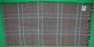Scottish Prince Of Wales Plaid Flannel Wool Scarf