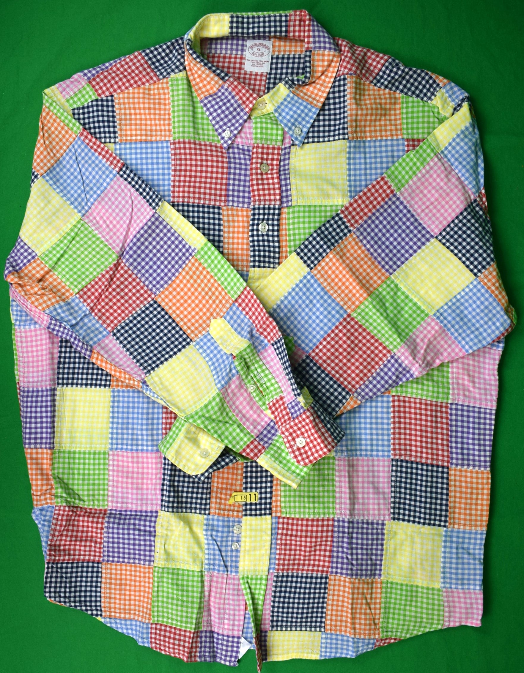 brooks brothers gingham dress shirt Gingham Broadcloth Sport Shirt