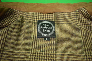 "The Andover Shop Tobacco Suede Bomber Zip Front Jacket" Sz: L