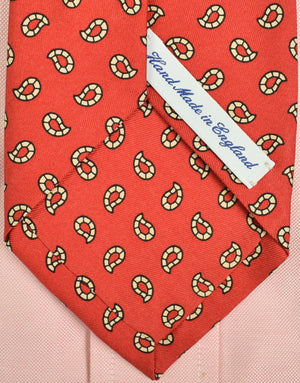 "The Andover Shop Red English Silk Paisley/ Foulard Tie" (SOLD)