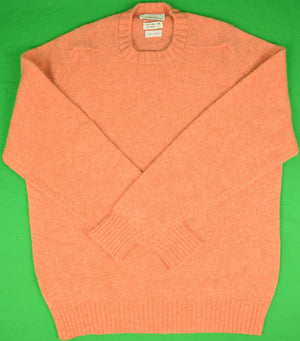 "Chipp Coral Shetland Crewneck Sweater Made In England" Sz: 46