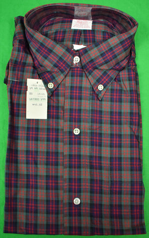 Brooks Brothers Tartan Broadcloth Sport Shirt Sz: 15 1/2- XL (New w/ Tag!) (SOLD)