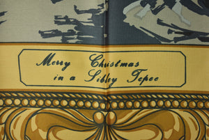 The "21" Club Remington Collection Western Theme Poly Christmas Scarf XXXXX (New In Envelope)